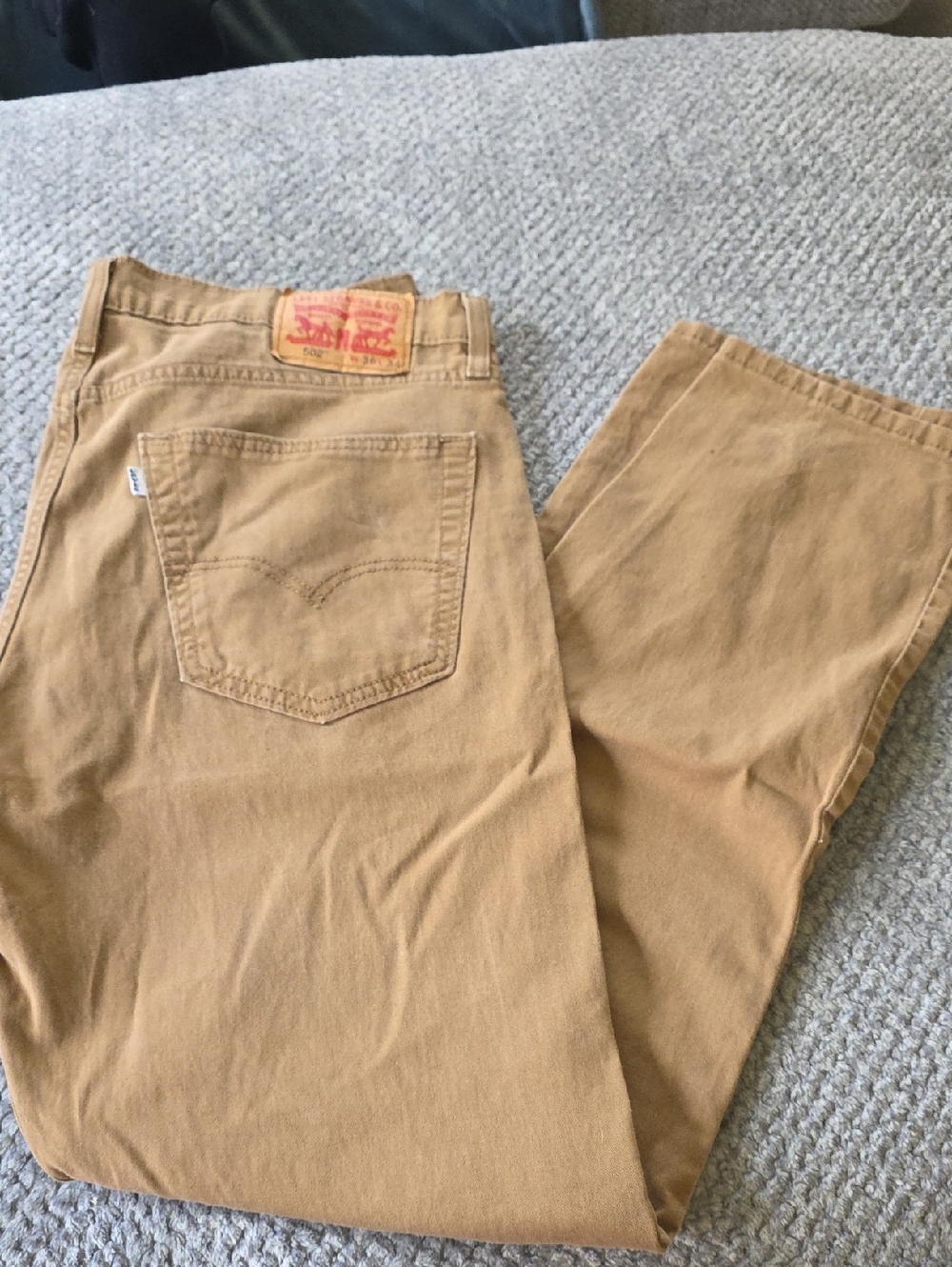 Levi's Khaki Straight-Leg Jeans